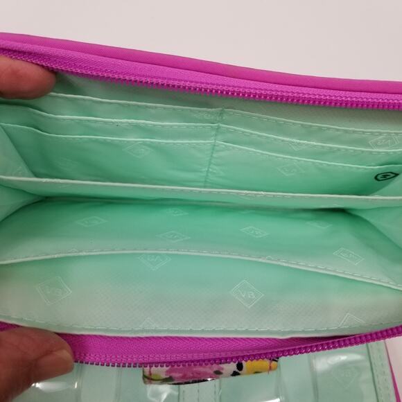 Vera Bradley RFID Turn Lock Wallet Wildflower Paisley - Picture 7 of 8